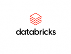 Databricks logo. Click through to company website.